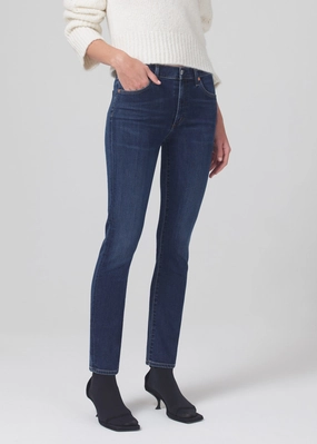Premium Material SKYLA MID RISE SLIM IN EVERMORE