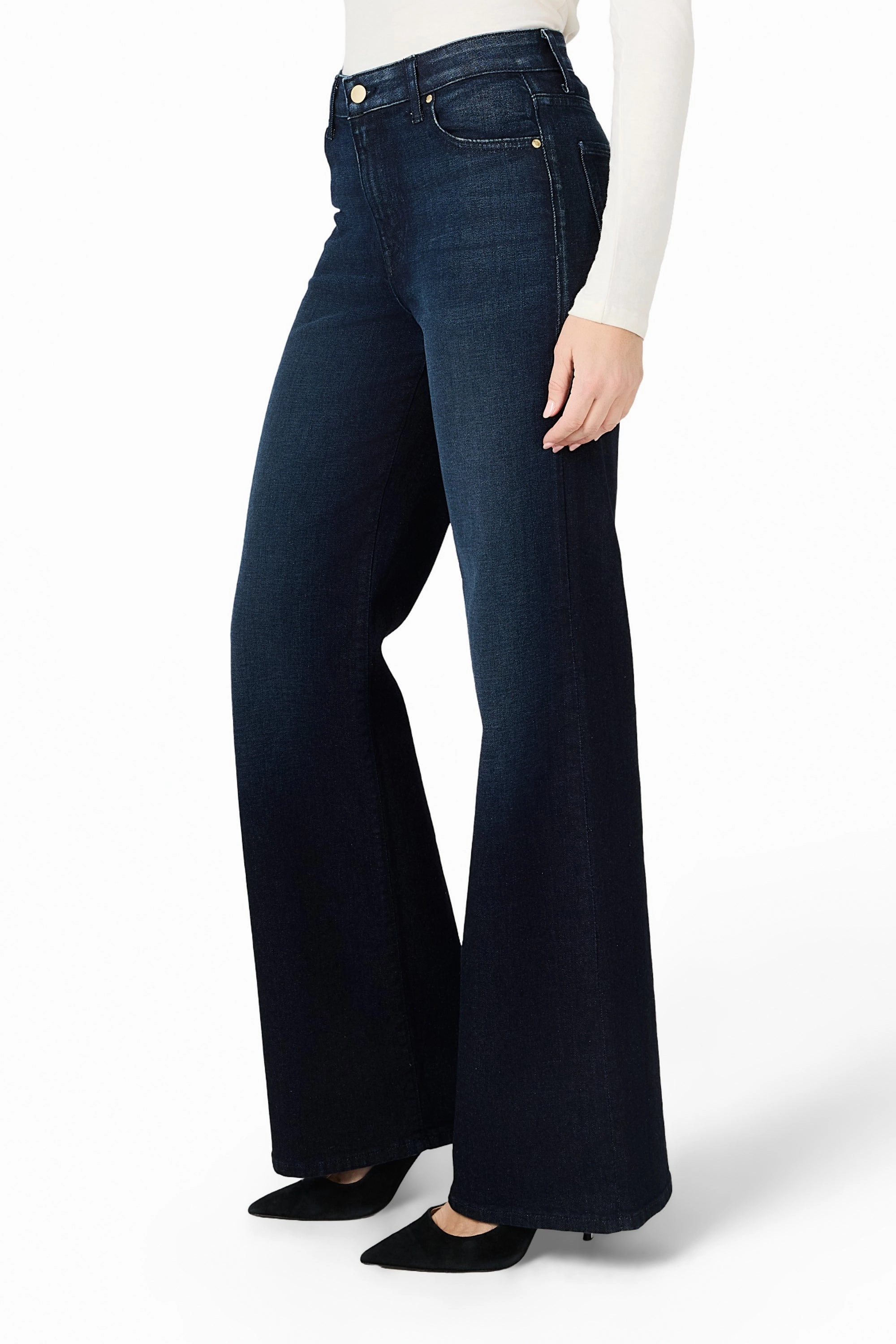 KELLI HIGH RISE FULL IN USED BLUE Soft Jacket Park Day