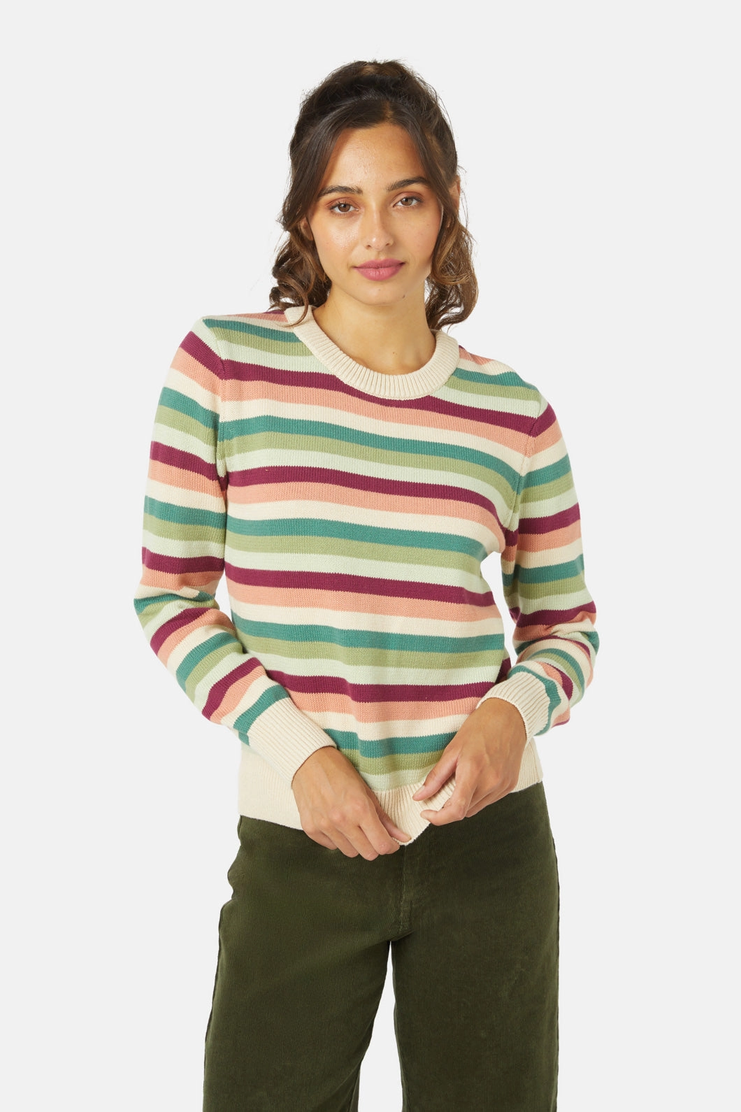 Joy Stripe Sweater Layered Chic