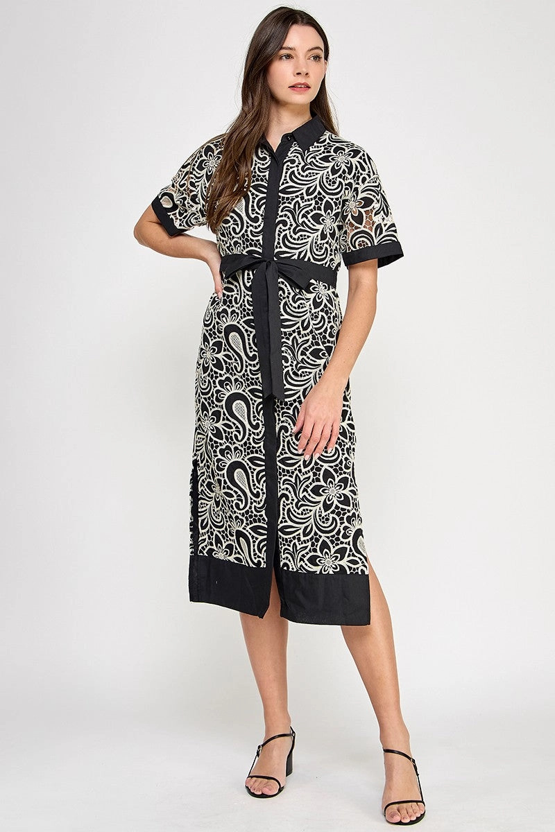 CompactPackability Conscious Fit LACE SHIRT DRESS