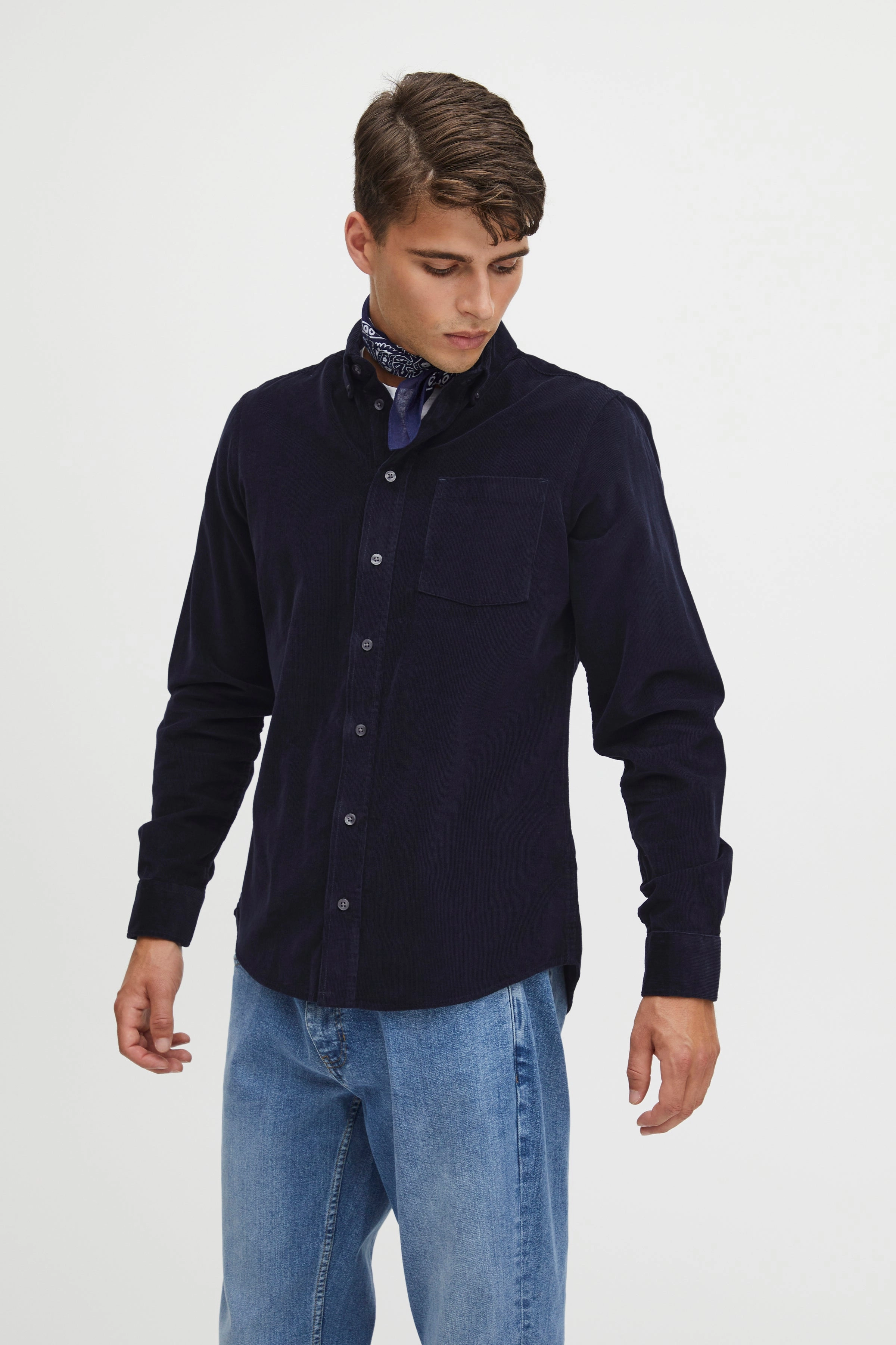 Casual Wear ANTON LONG SLEEVE BABY CORD SHIRT