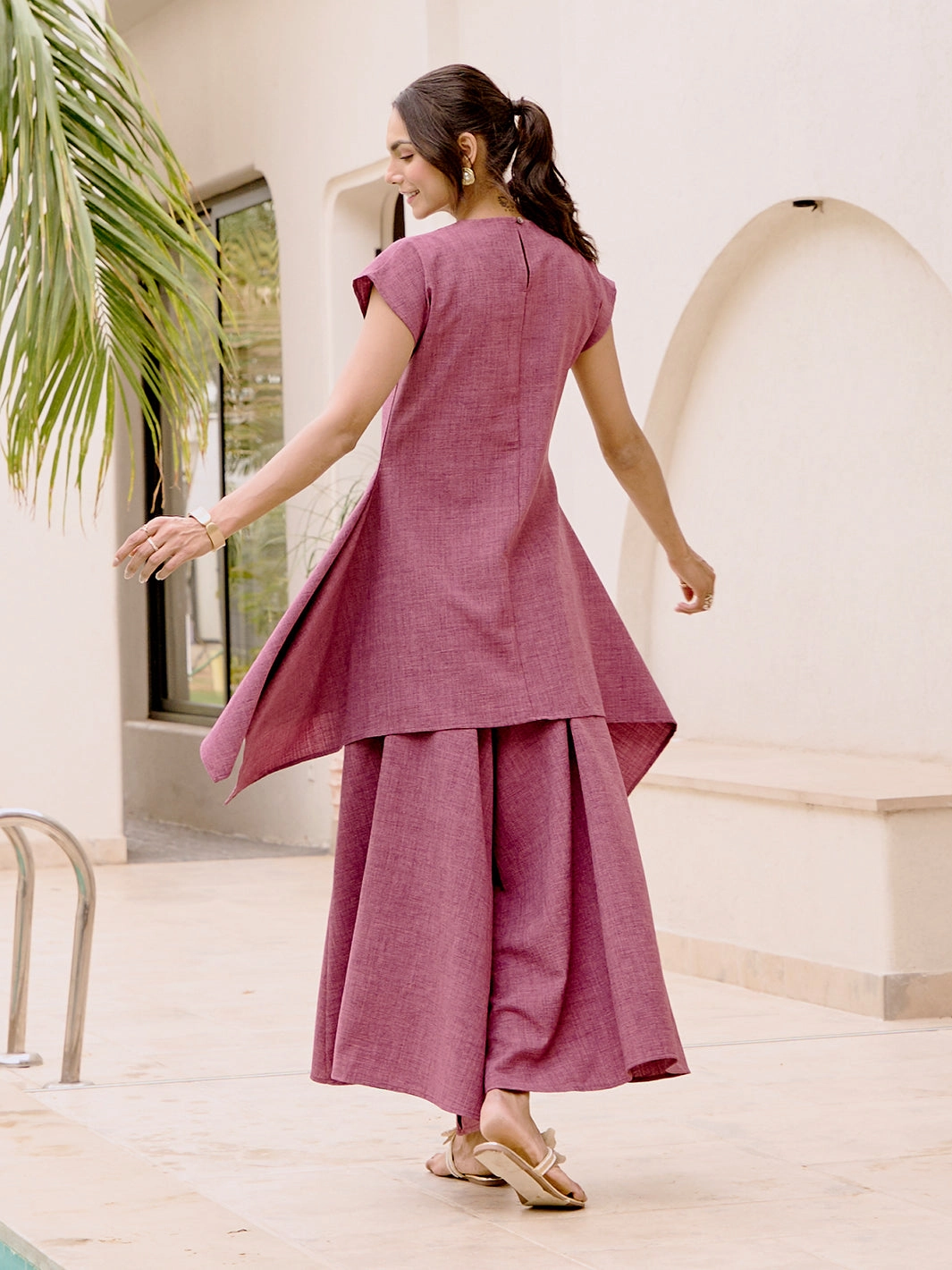 Sun-Protective Lazuli Flare Pants with Elastic