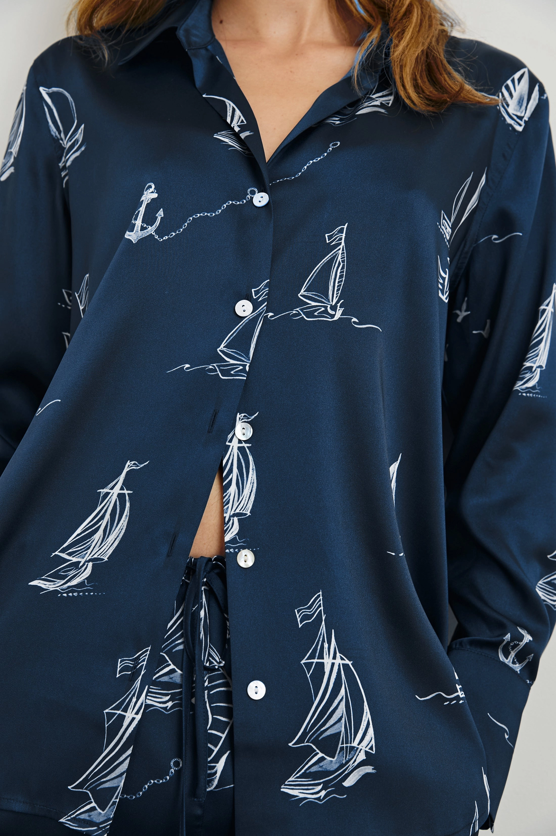 LEDGER SAILBOATS LONG SLEEVE SHIRT TearResistant