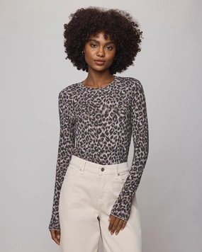 LEOPARD PRINT BAMBOO LONG SLEEVE TEE QuickReleaseClosures Design Edge