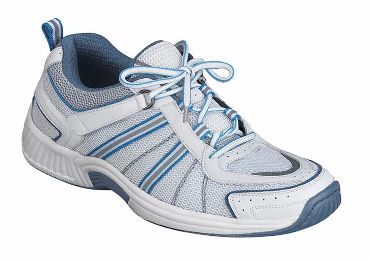Orthofeet - Tahoe Tie-Less - blue 10K runs ergonomic shoes