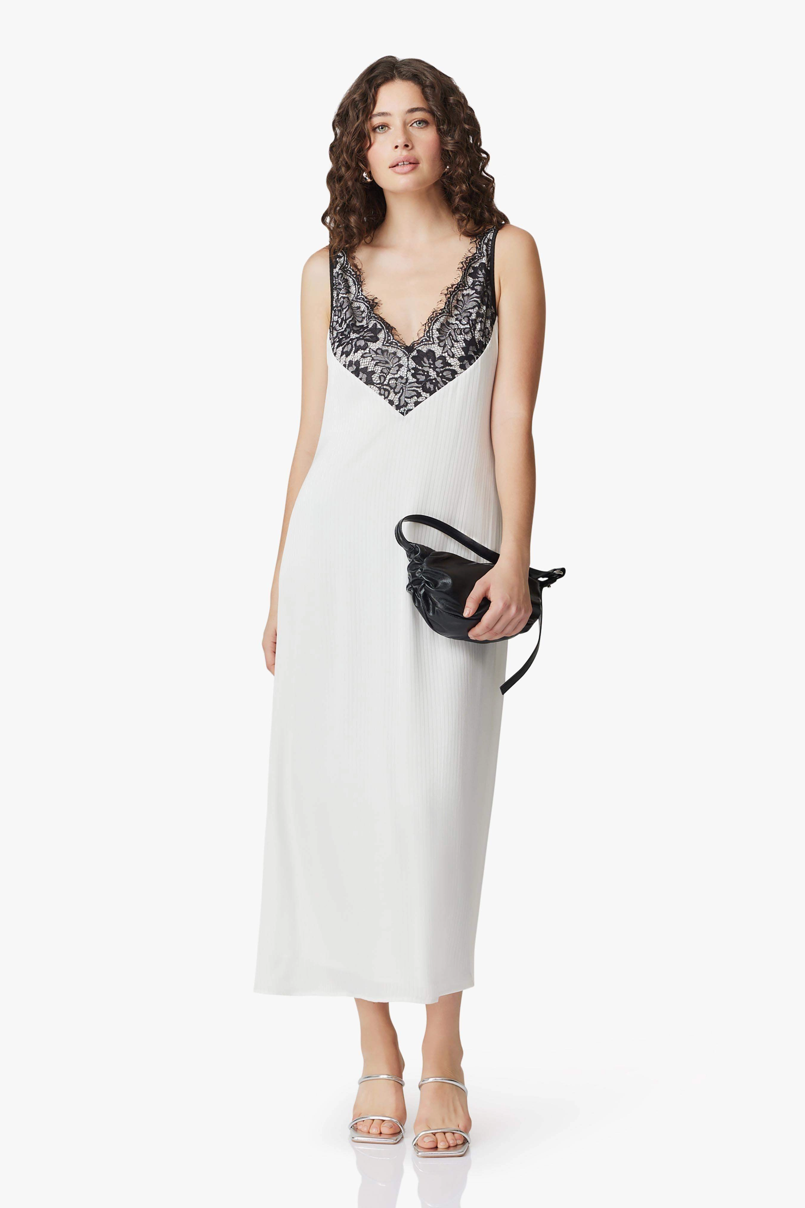 Fair-Trade Chic Harmony CURAAE Valentina Lace Midi Dress In White