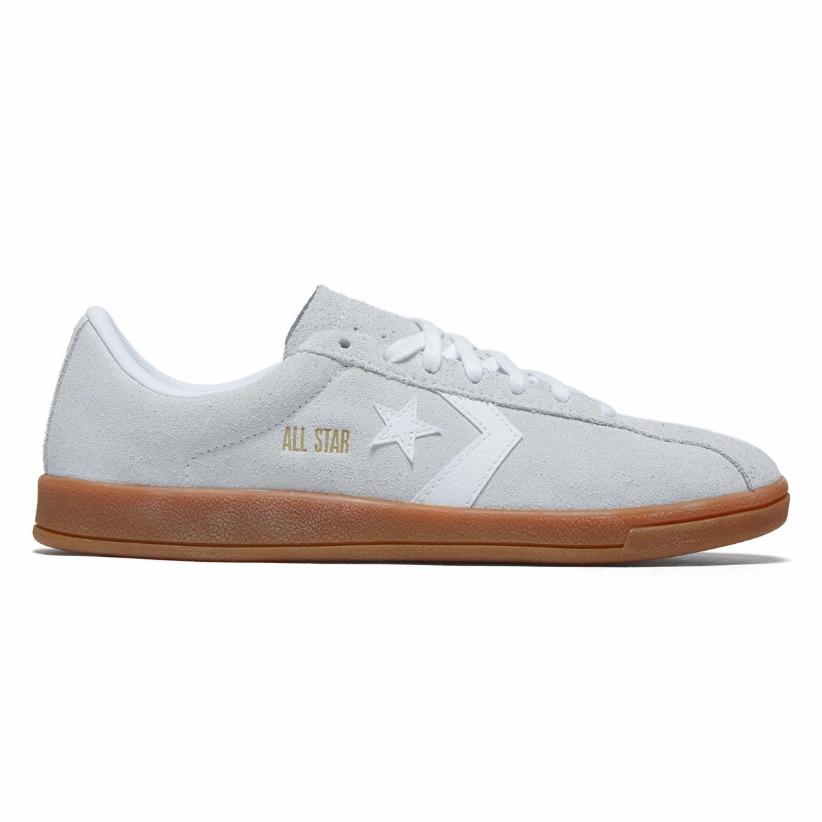 Converse All Star Classic Trainer Suede Ox Shoes - Moonbathe/White/Gum Lightweight Synthetic