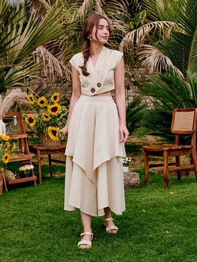 Alaya Layered Comfort Pants soft look