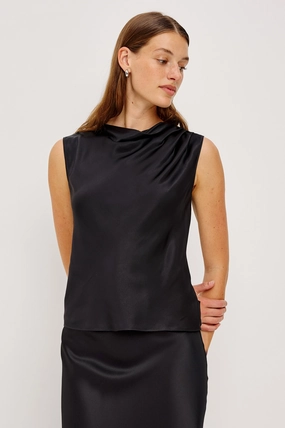 LILLY SATIN CREPE TANK Muse Edge Gentle Glow