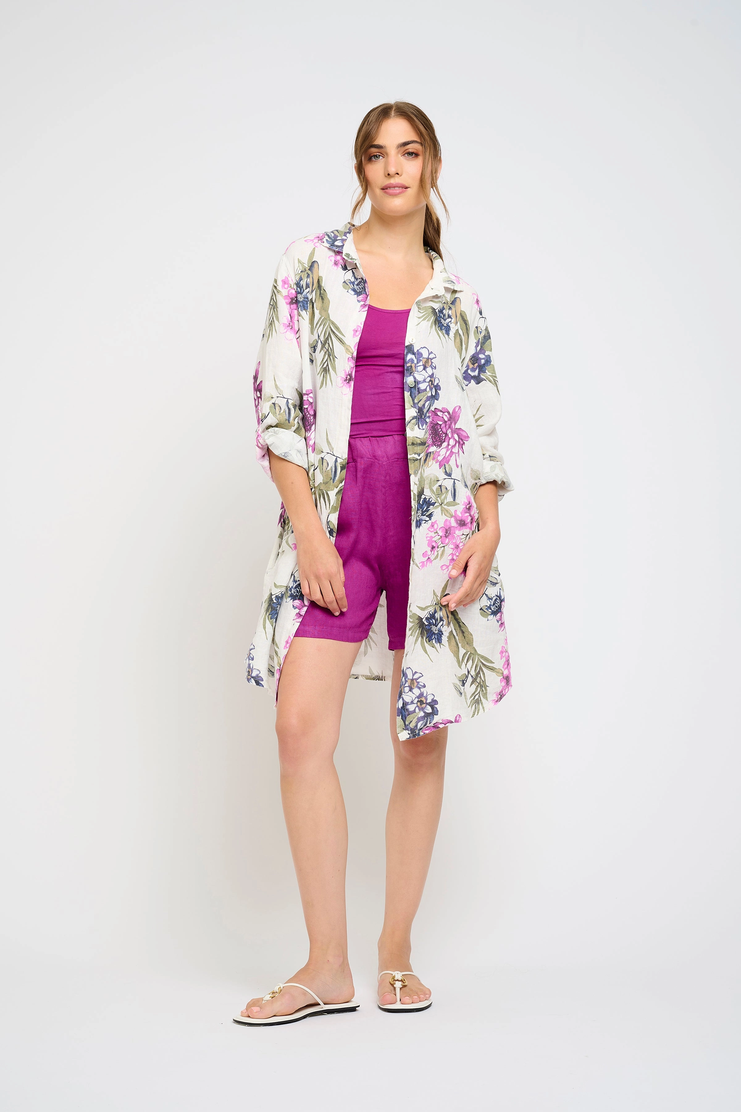 LINEN SHORTS Stretch Ease Casual dress