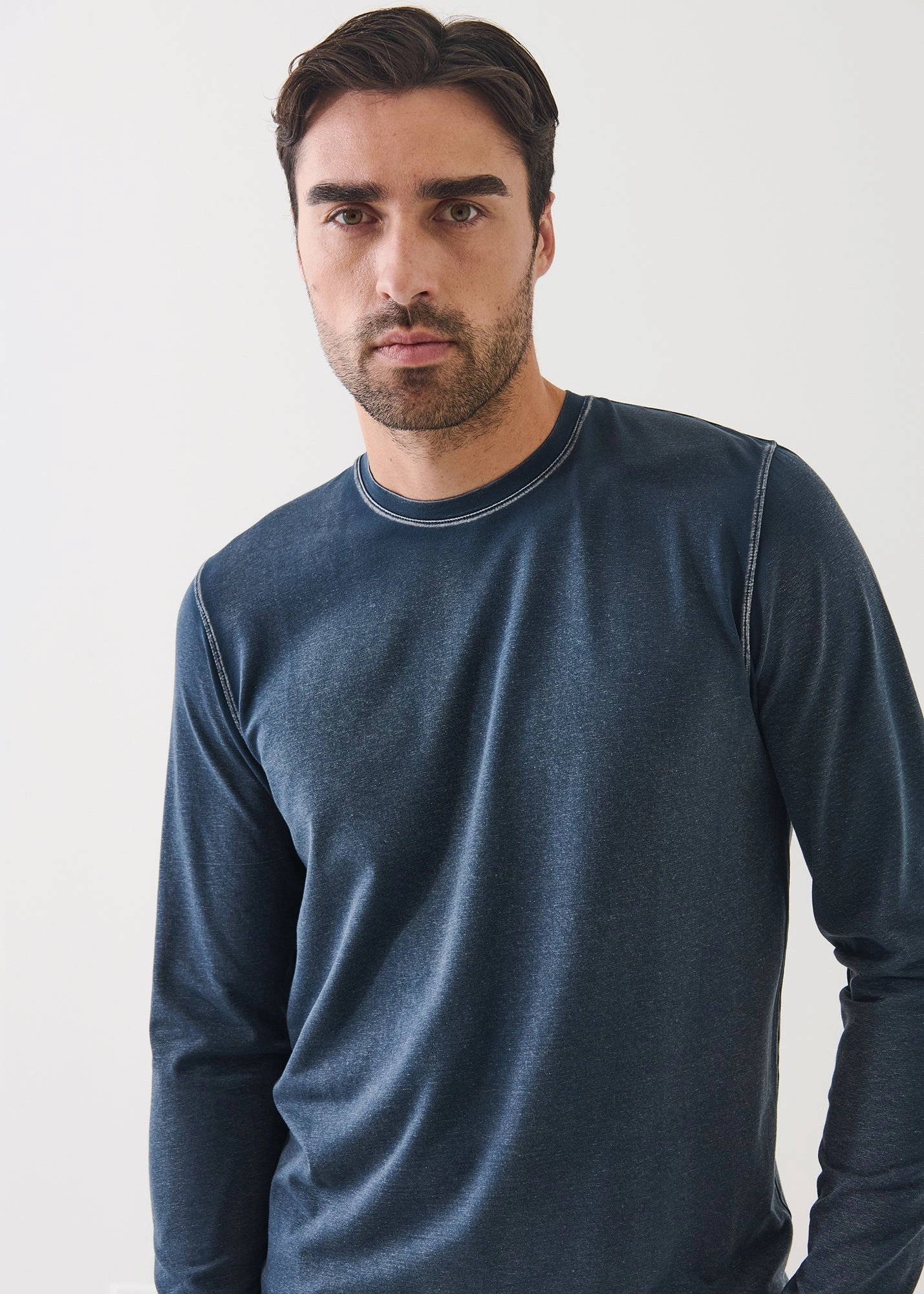 LONG SLEEVE PIMA VINTAGE CREW TEE AntiBacterialTextile