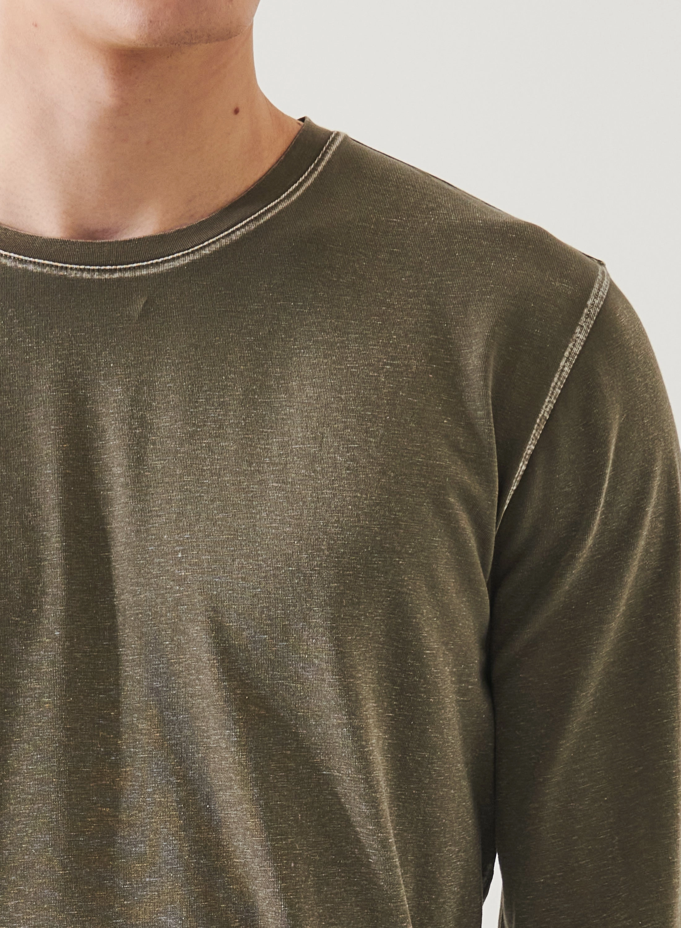 ChafeResistant Seams LONG SLEEVE PIMA VINTAGE CREW TEE