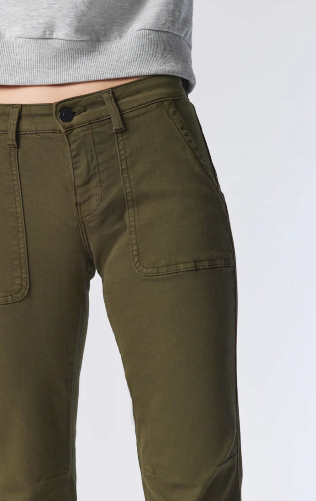 No Fuss IVY DARK JADE TWILL PANT