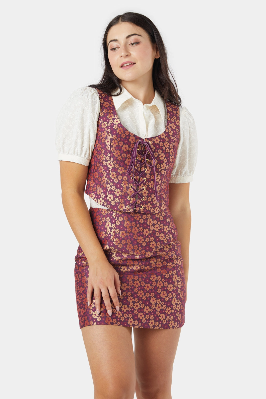 Elsa Brocade Corset Transitional Look