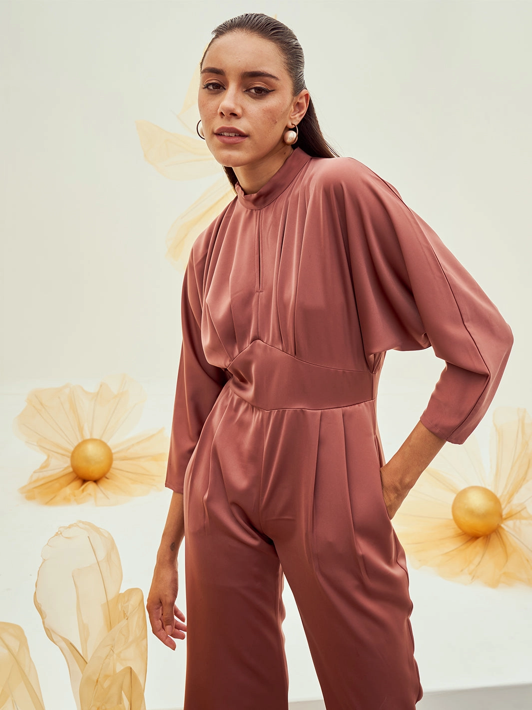 Lush Blush Jumpsuit Romantic Bloom