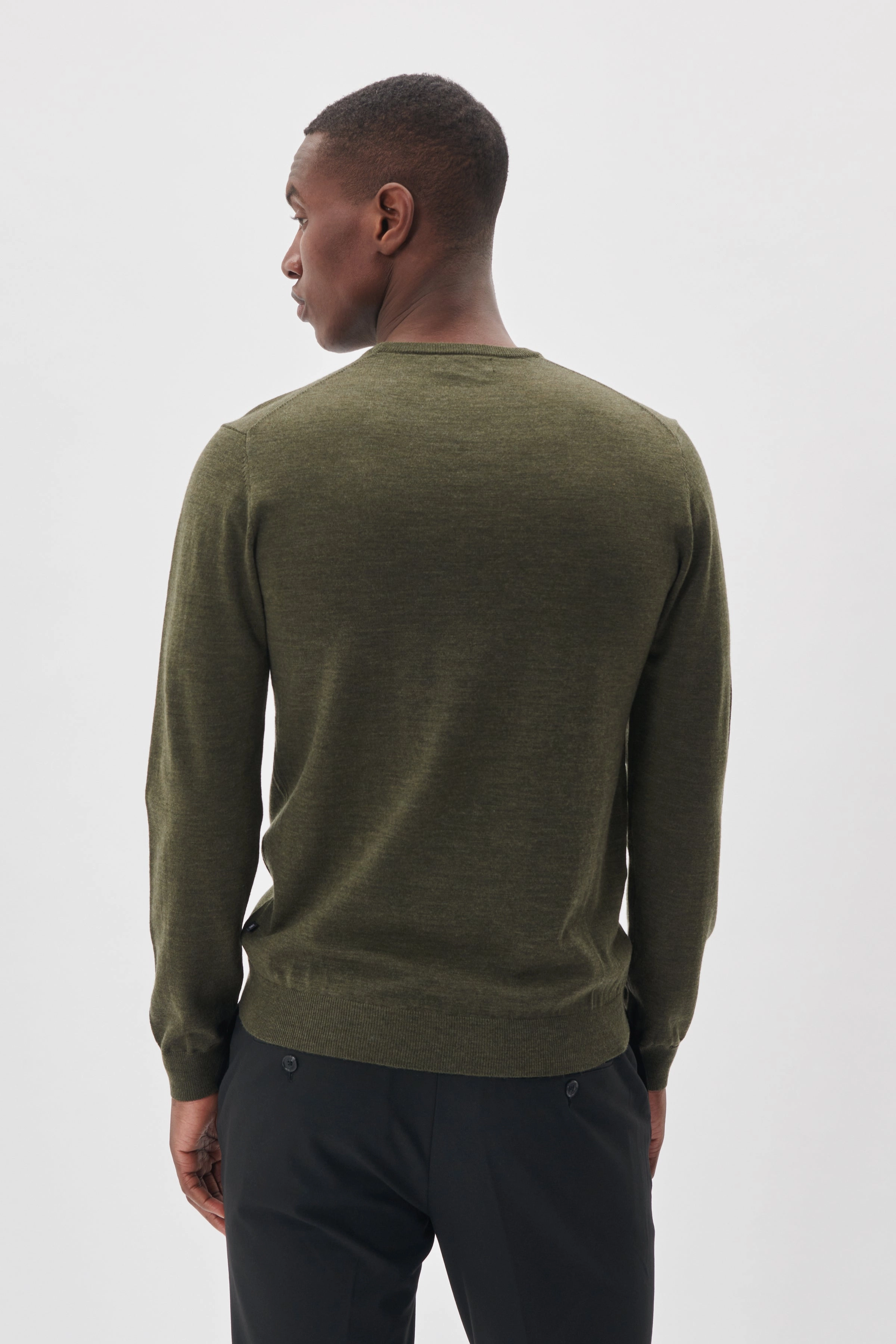 MAGRATE MERINO CREW NECK SWEATER Stone Glow RecycledBlend