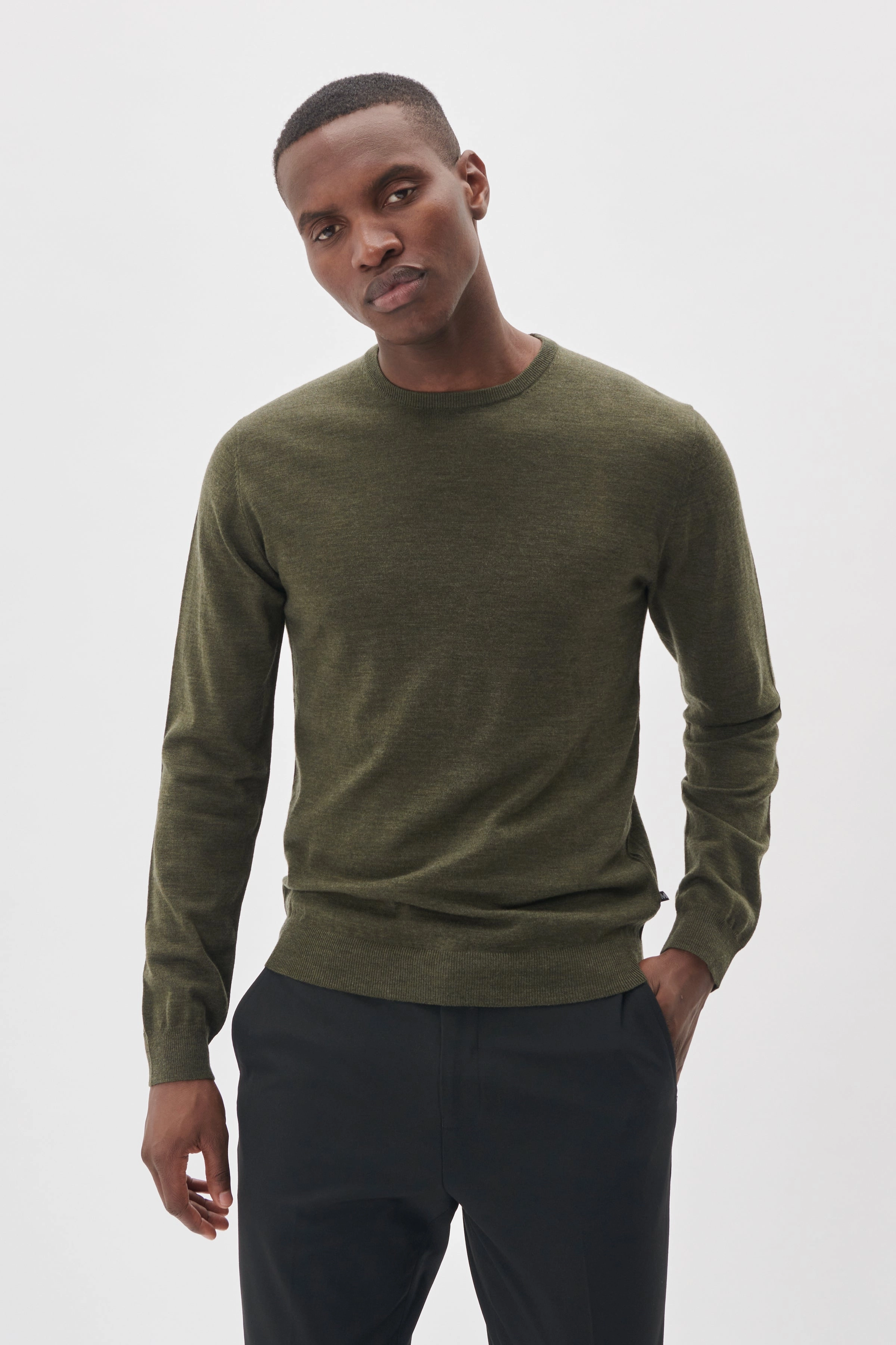 MAGRATE MERINO CREW NECK SWEATER Tulle Soul