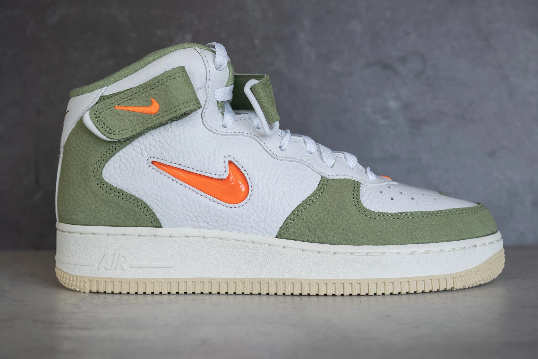 Nike Air Force 1 Mid QS (Olive Jewel) Stitch Free Uppers