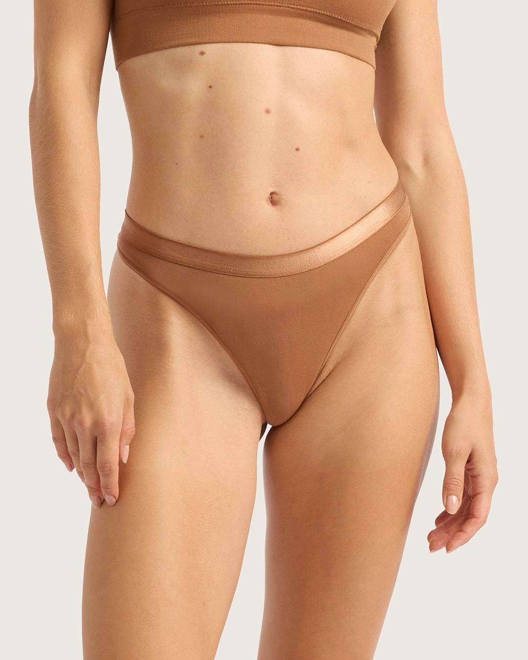 Modern Casual Stretch Fit LYOLYTE G-String - Maple