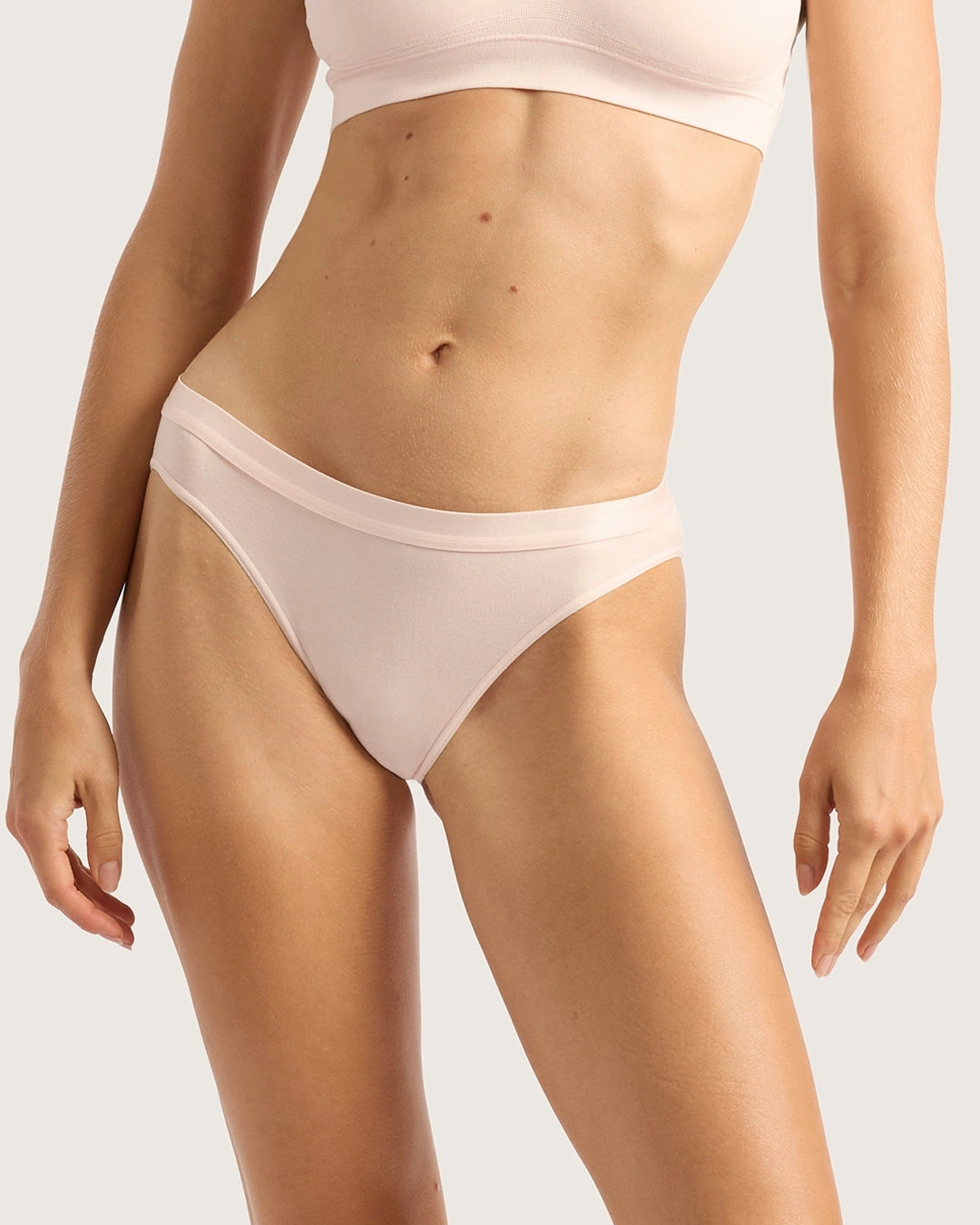 LYOLYTE Hipster Bikini - Powder Pink Easy Stretch Daily Essential