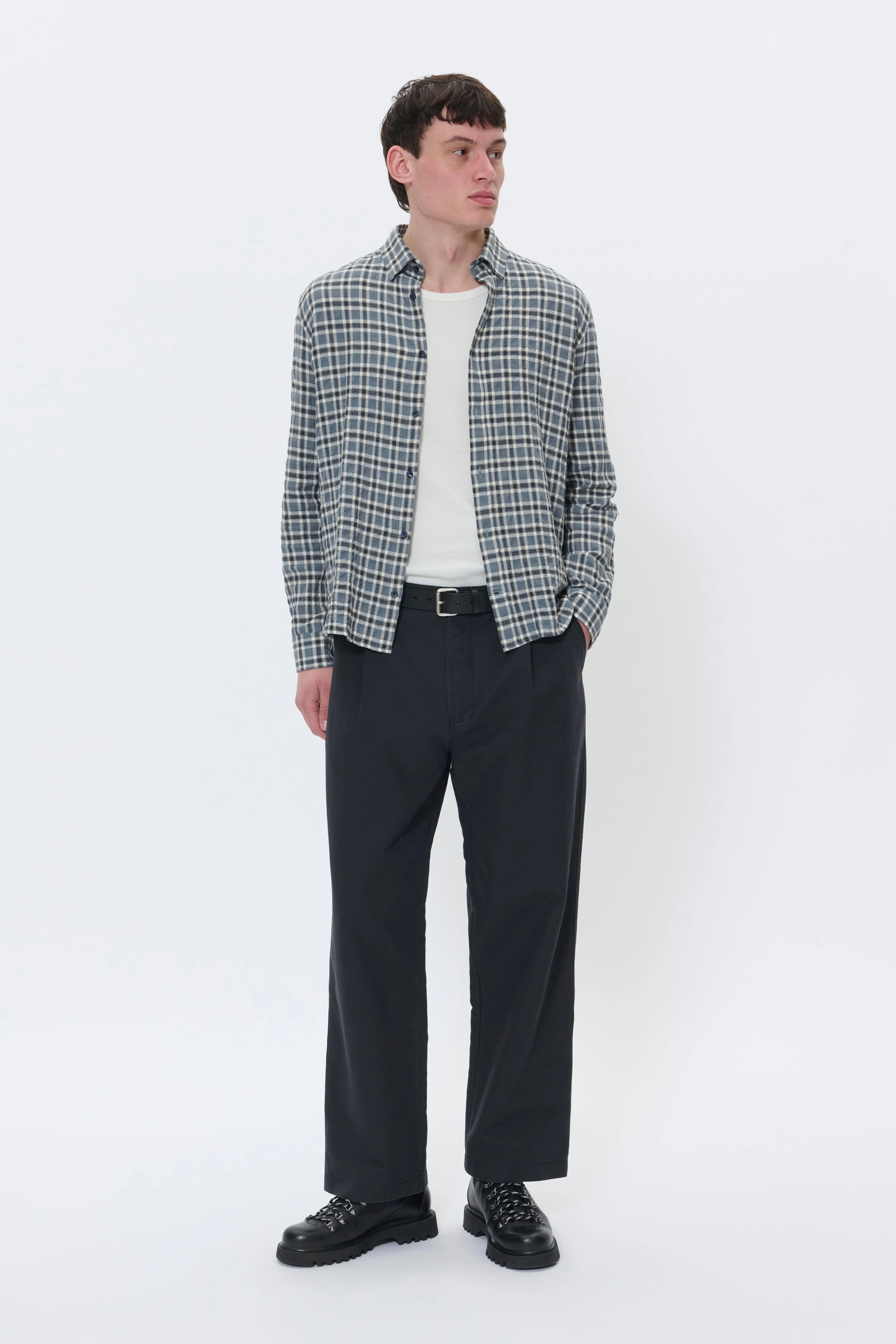 Formal Wear Casual Design MACHRISTALDO CHECKED LONG SLEEVE SHIRT