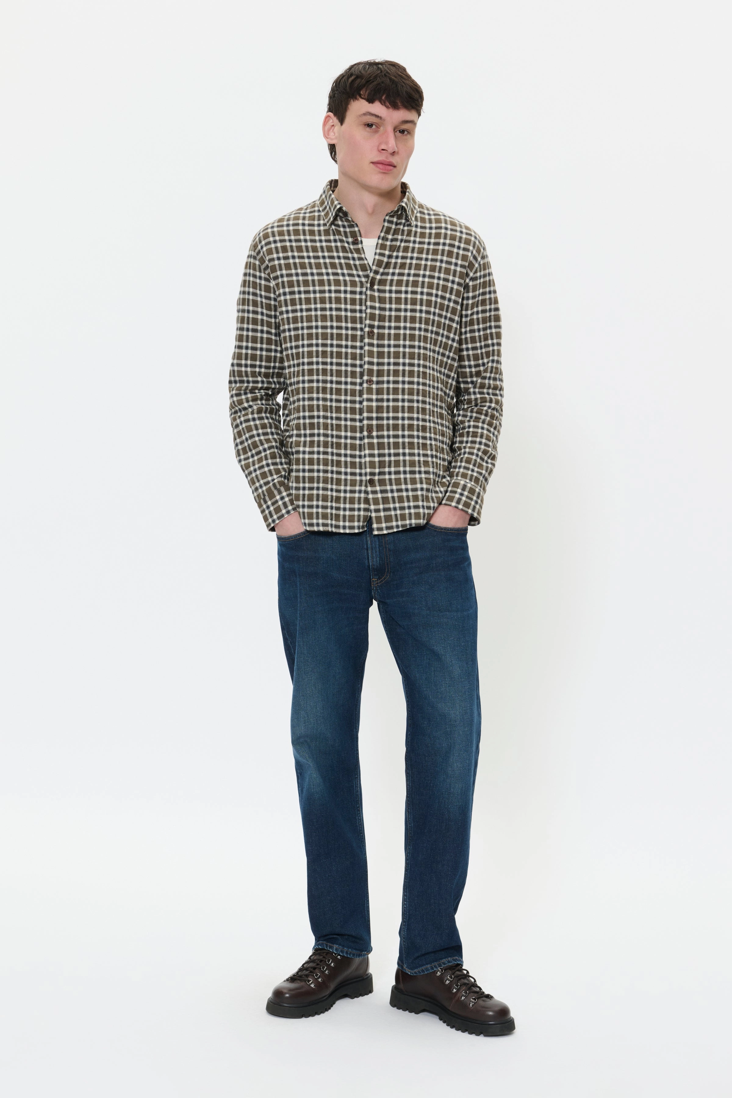 Meta Mood MACHRISTALDO CHECKED LONG SLEEVE SHIRT