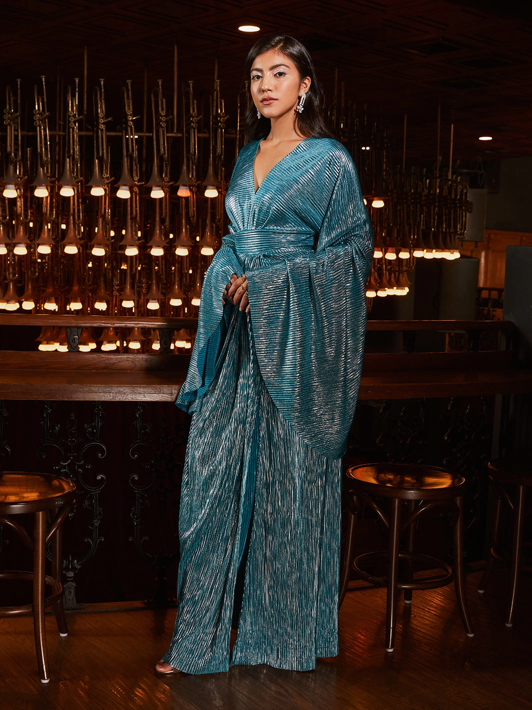 Comfy Layers bold appearance Magaluf Drape Gown