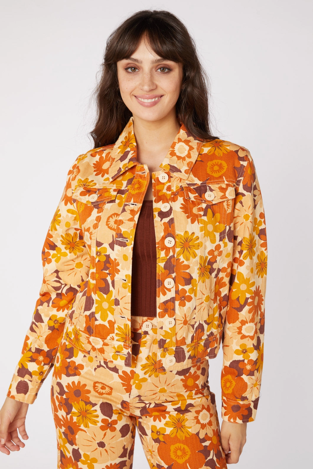 Twiggy Floral Jacket Calm Day Fit