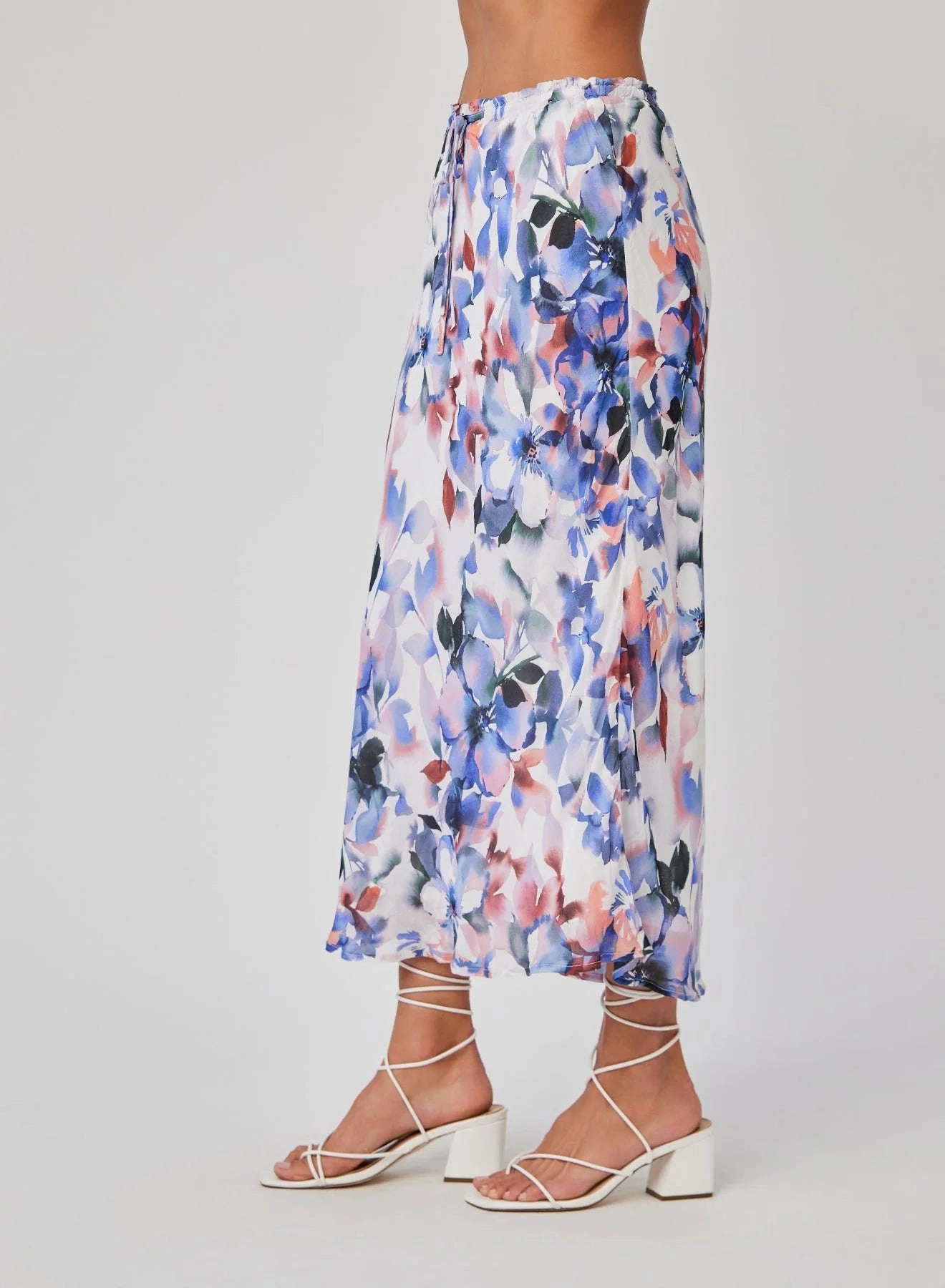 MAGNOLIA BLOOM RUFFLE WAIST SKIRT NonSlip Grips QuickRelease Fasteners