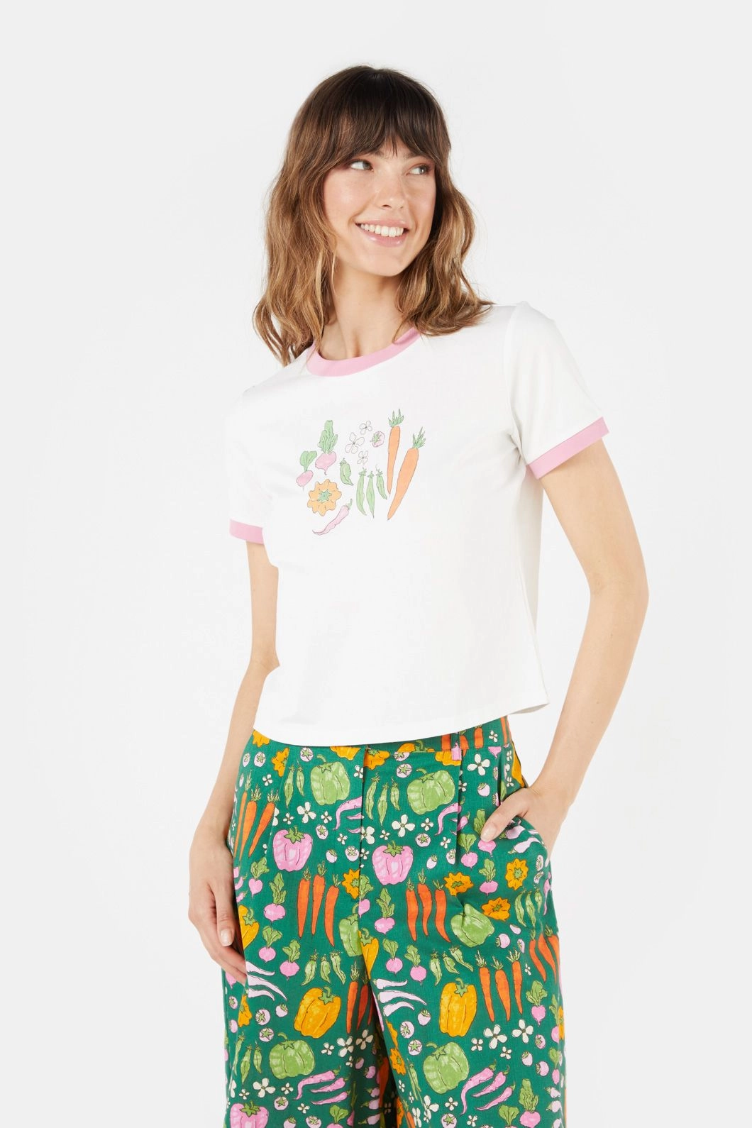 Market Day Tshirt AdaptiveFitFabric FlexibleCollar