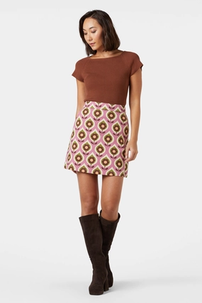 Mary Jane Drill Skirt Crisp Finish