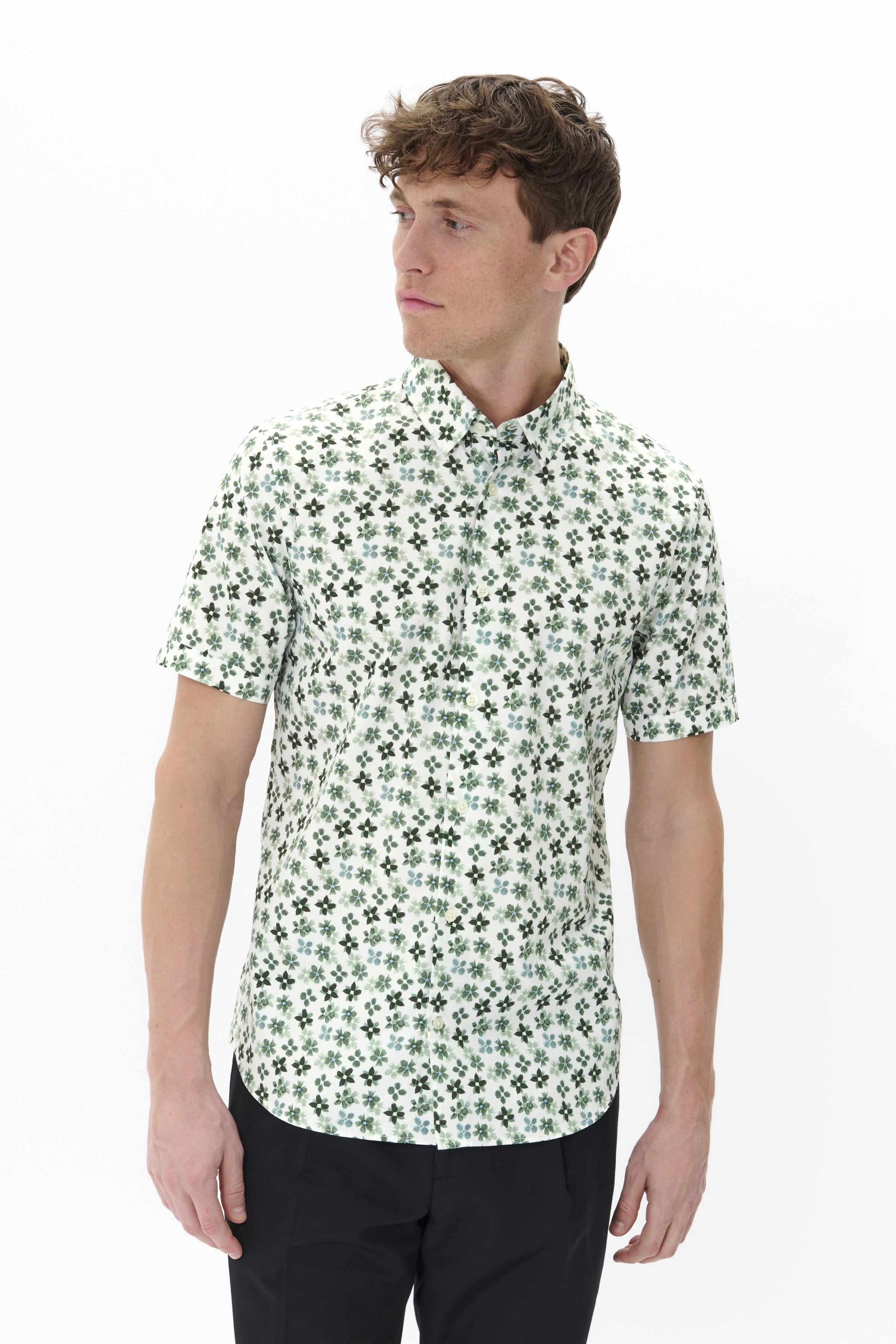 MATROSTOL SHORT SLEEVE BUTTON UP SHIRT Recycled Polyester
