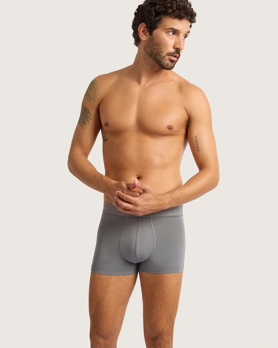 Men's Everyday Boxer Briefs - Ash Adjustable drawstring CompressionFreeCuffs