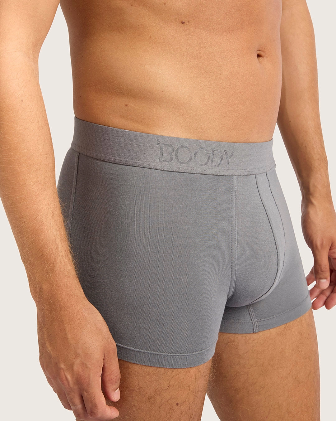 Men's Everyday Boxer Briefs - Ash Adjustable drawstring QuickDrying Fiber