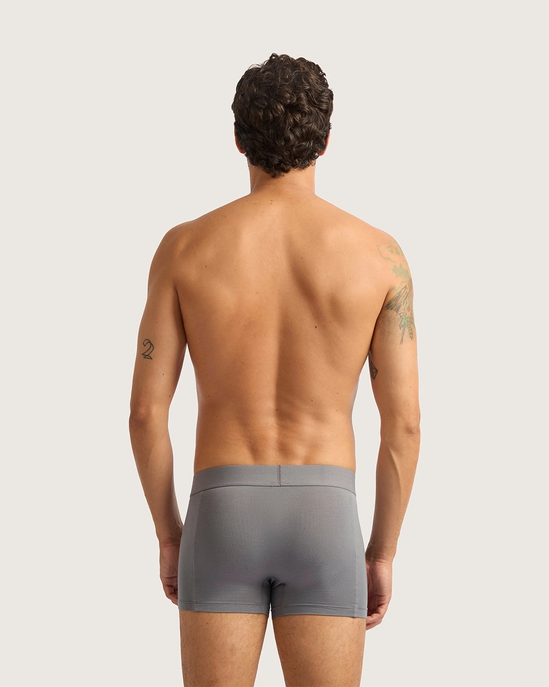 Global Glow Men's Everyday Boxer Briefs - Ash Adjustable drawstring