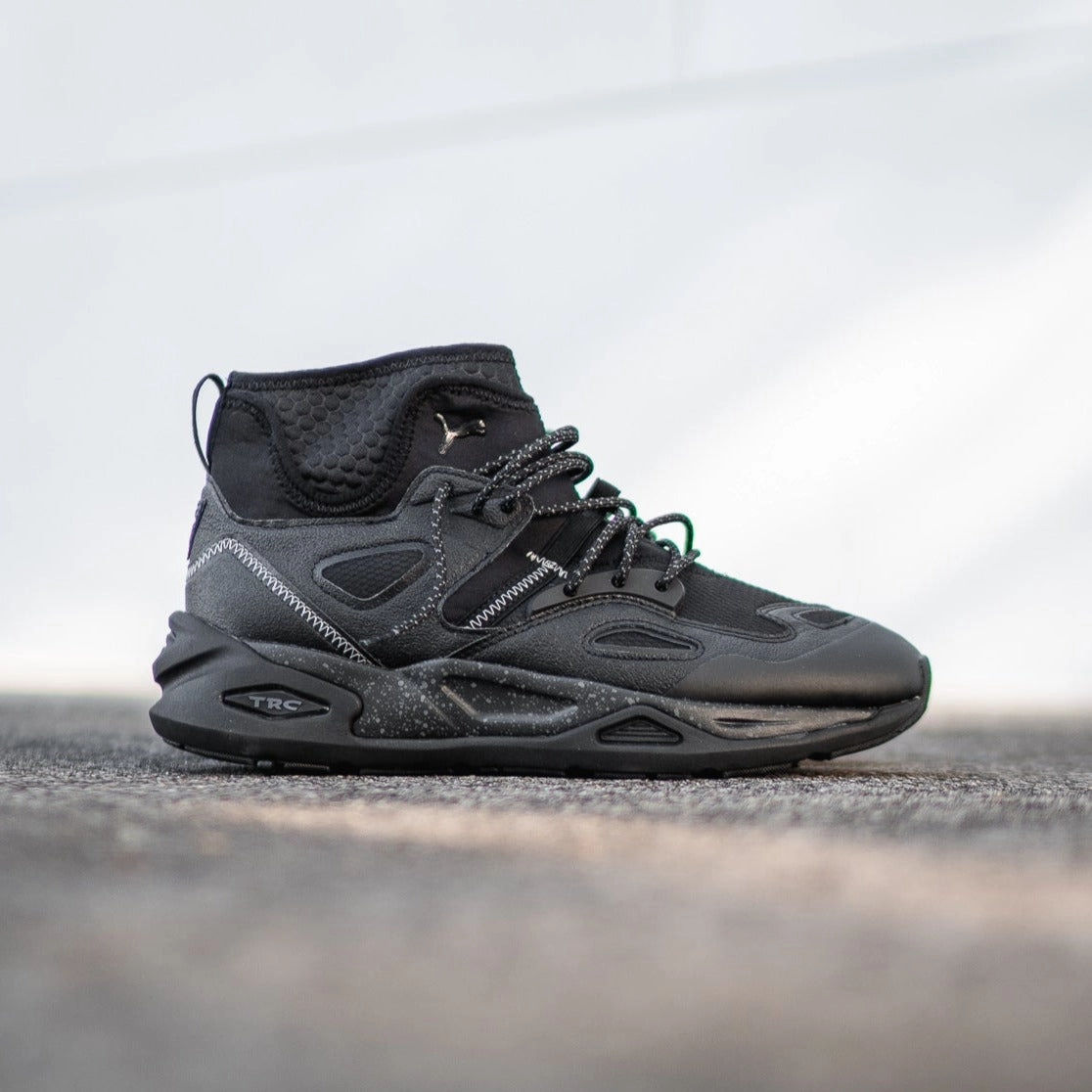 Shock-absorbent flexibility Men's Puma TRC Blaze Mid WS (Puma Black/Castlerock)