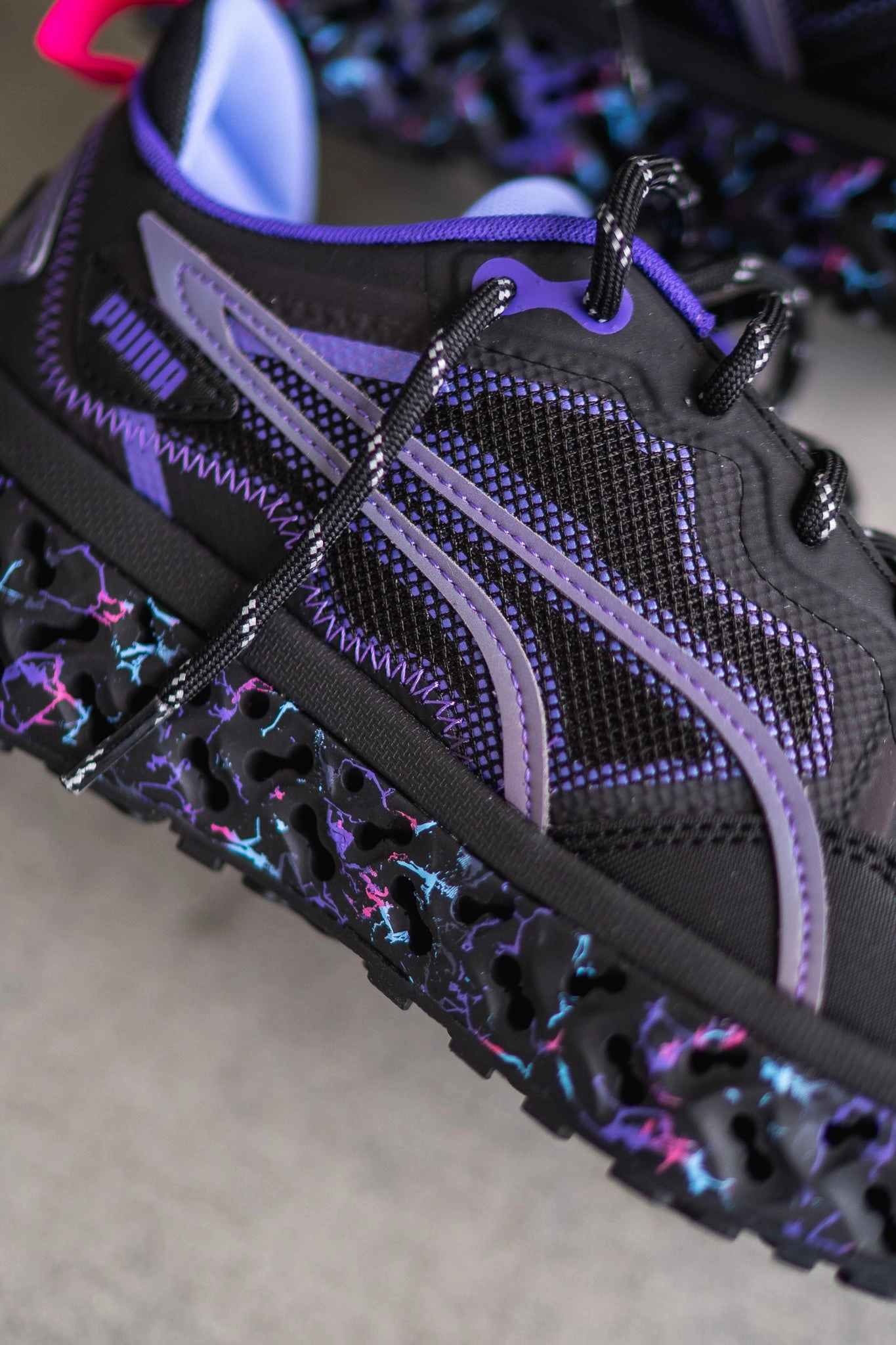 Men's Puma XETIC Sculpt Electric Storm (Puma Black/Ravish) Cushioned ride TPU sole