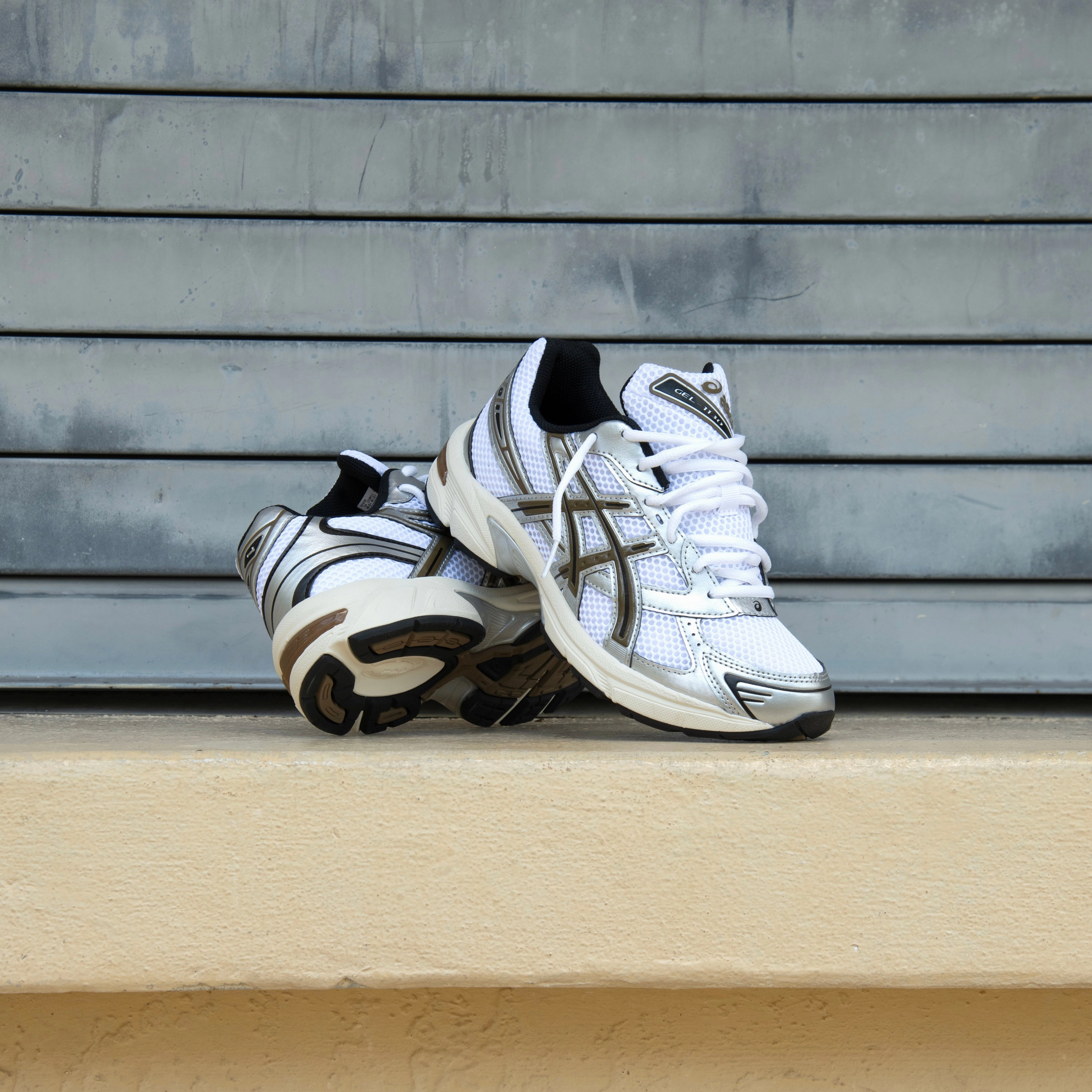 Mens Asics Gel-1130 (White/Clay Canyon) Motion Cushion