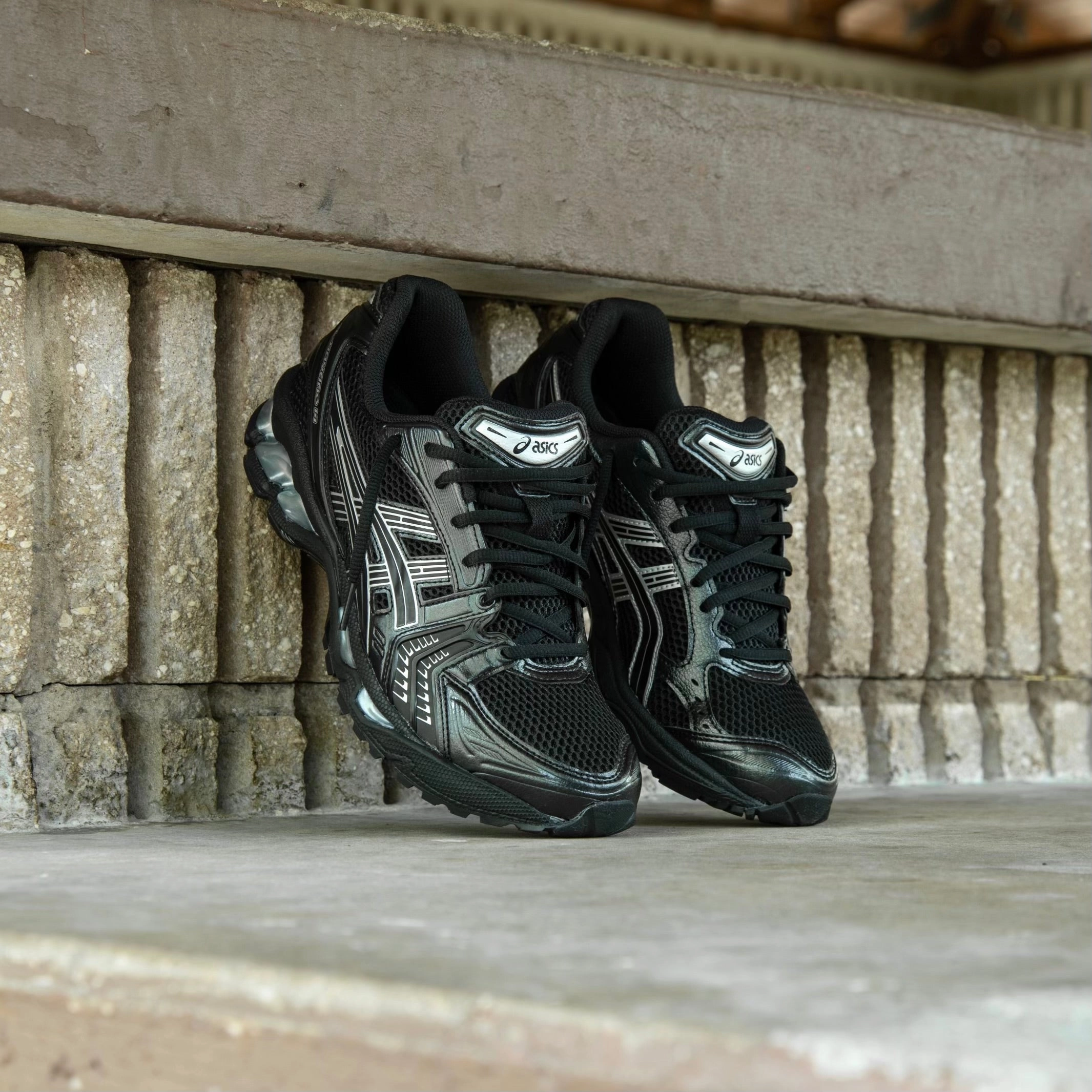 Anatomical Toe Box No Odor Mens Asics Gel-Kayano 14 (Black/Pure Silver)
