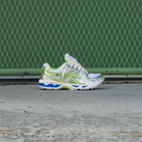 Mens Asics Gel-Kayano 14 (White/Lime Green) Oxygenation Technology