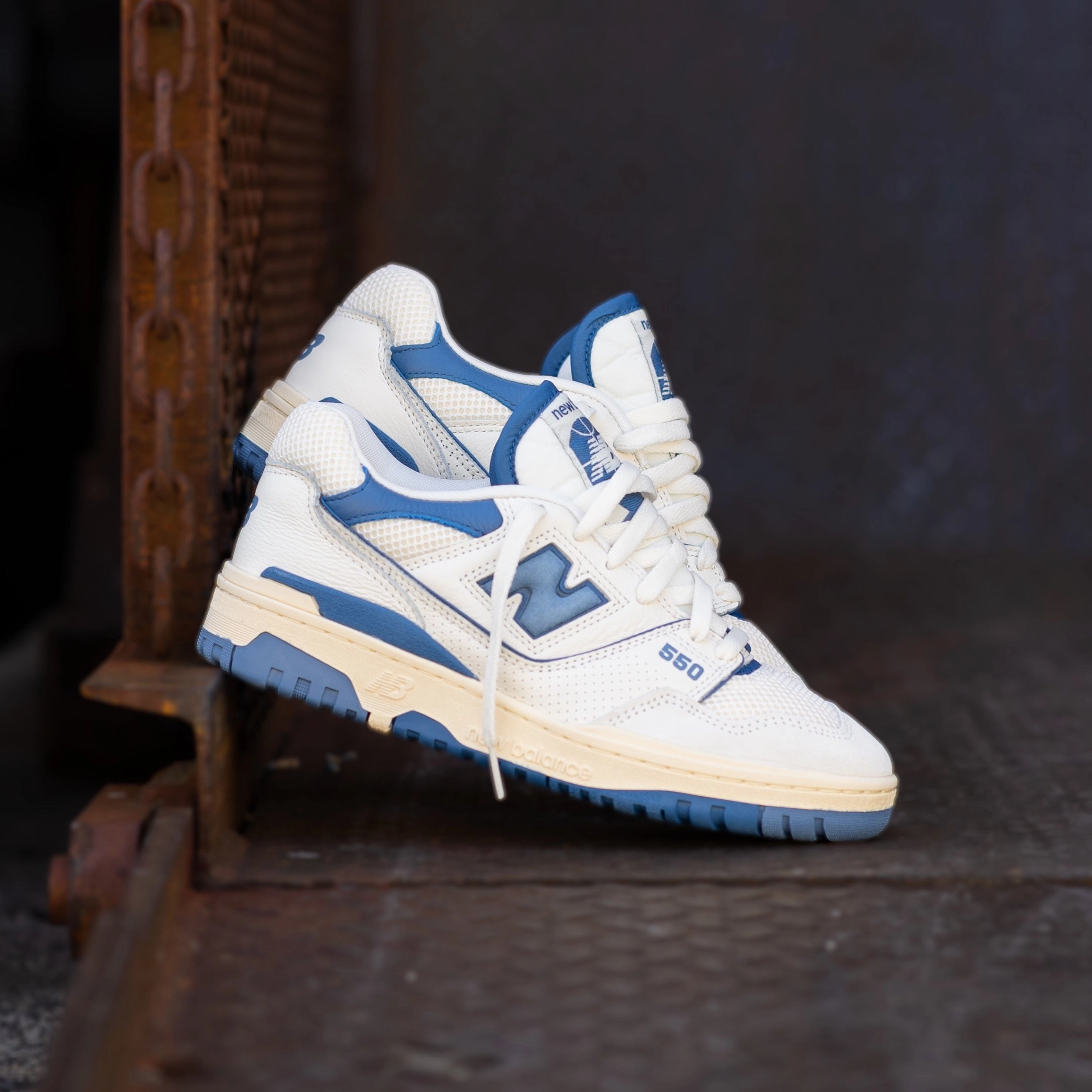 Mens New Balance 550 (White/Blue) - BB550CPD cool tones All Time