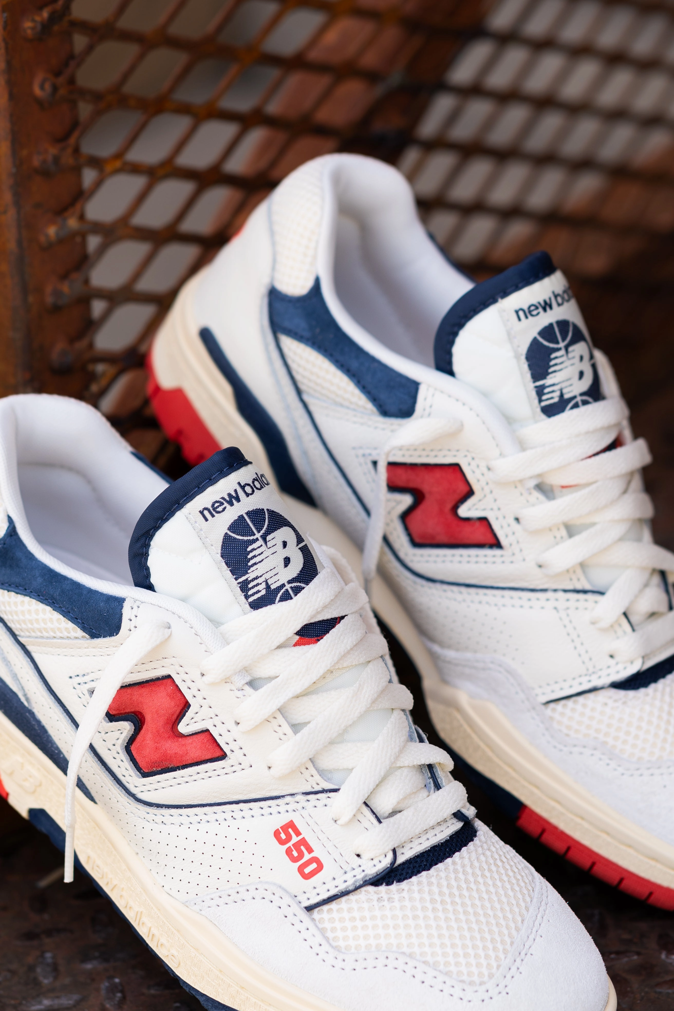 Mens New Balance 550 (White/Red) - BB550CPB Urban Runner