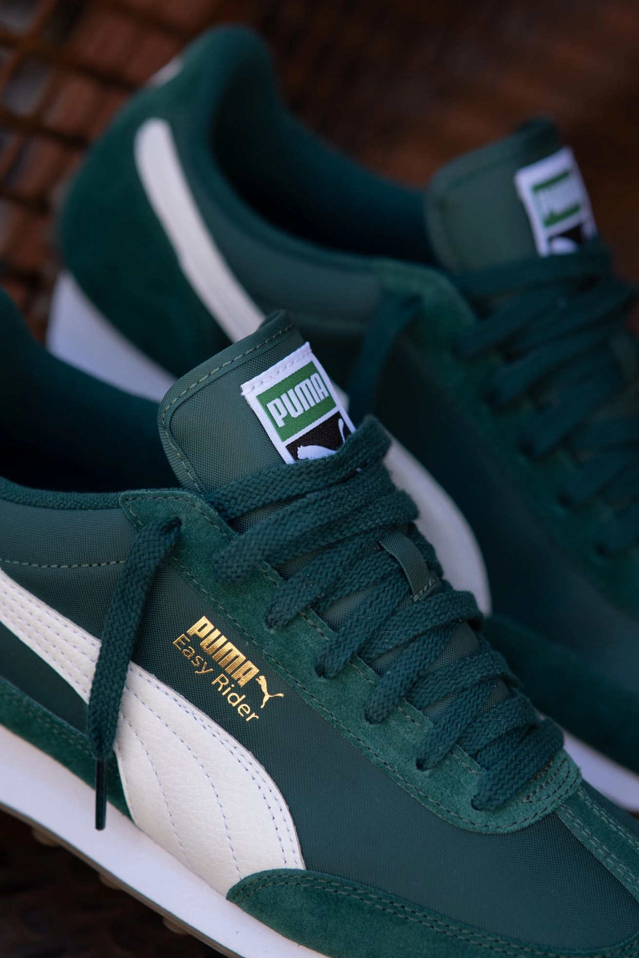 Smooth Wear Comfort Midsole Mens Puma Easy Rider Vintage (Dark Myrtle/Puma White)