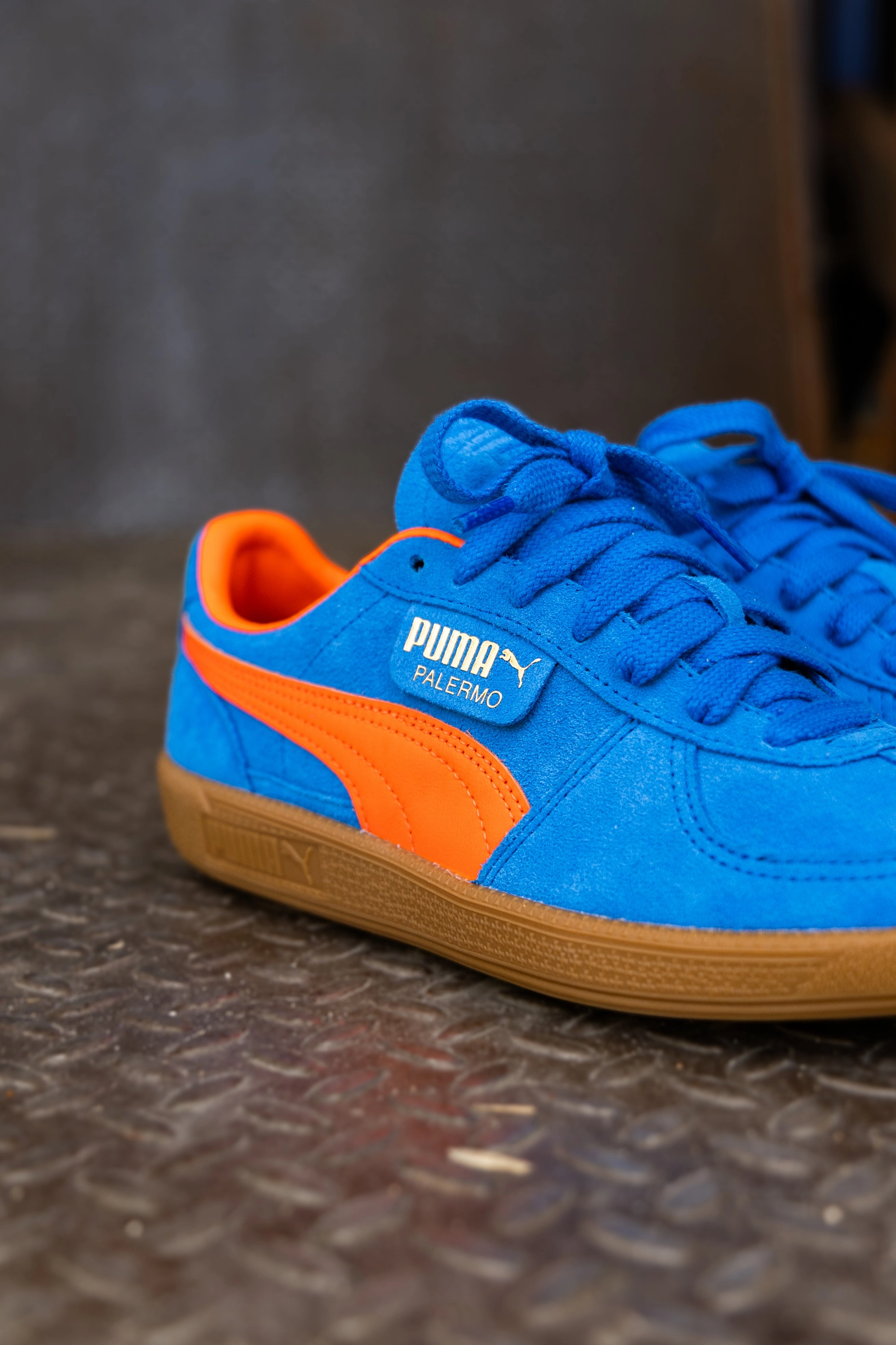 Active Zone Responsive Bounce Foam Mens Puma Palermo (Hyperlink Blue/Flame Flicker/Gum)