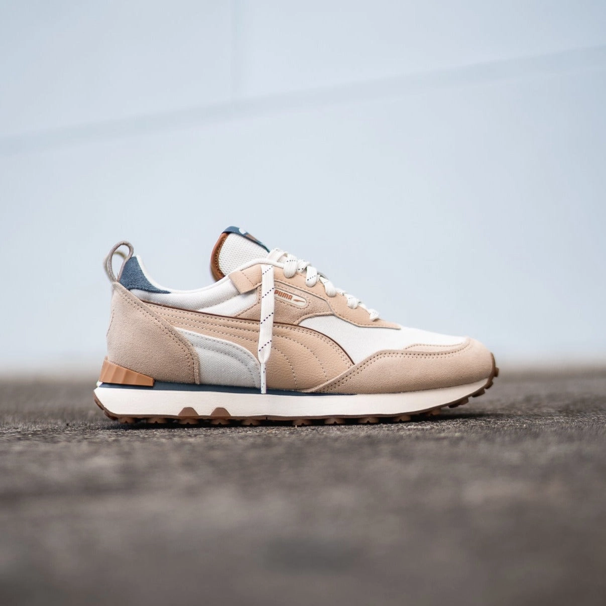 Mens Puma Rider Future Vintage Safari (Light Sand) TrailRunning Stability plate