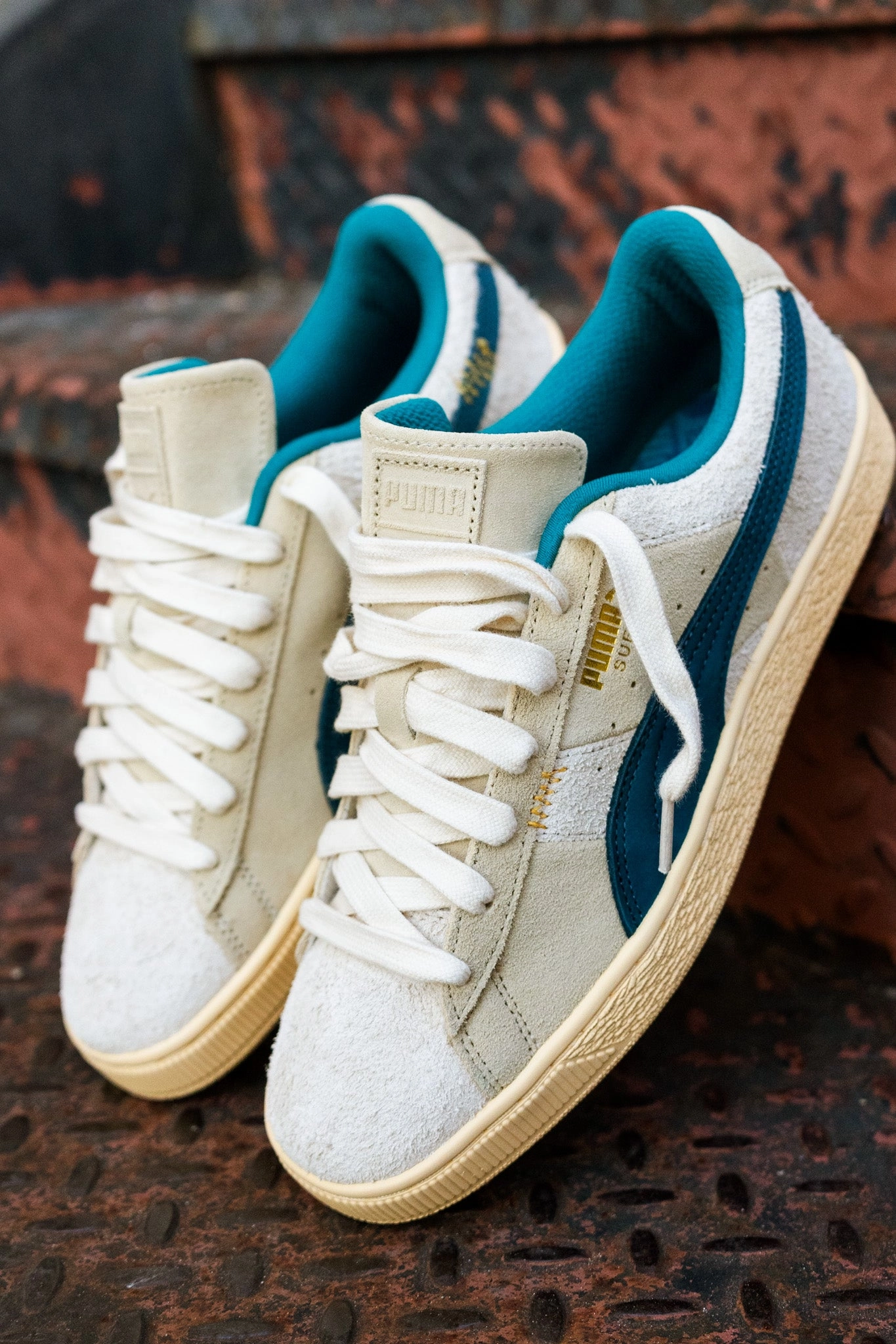 Mens Puma Suede - Underdogs (Ocean Tropic) Anti Slip Lacing Casual Athletic