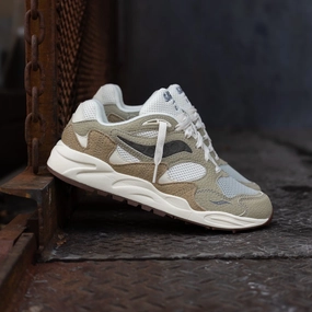 Mens Saucony Grid Shadow 2 (Sand/Sage) Non Slip Sole Arch Support Footbeds