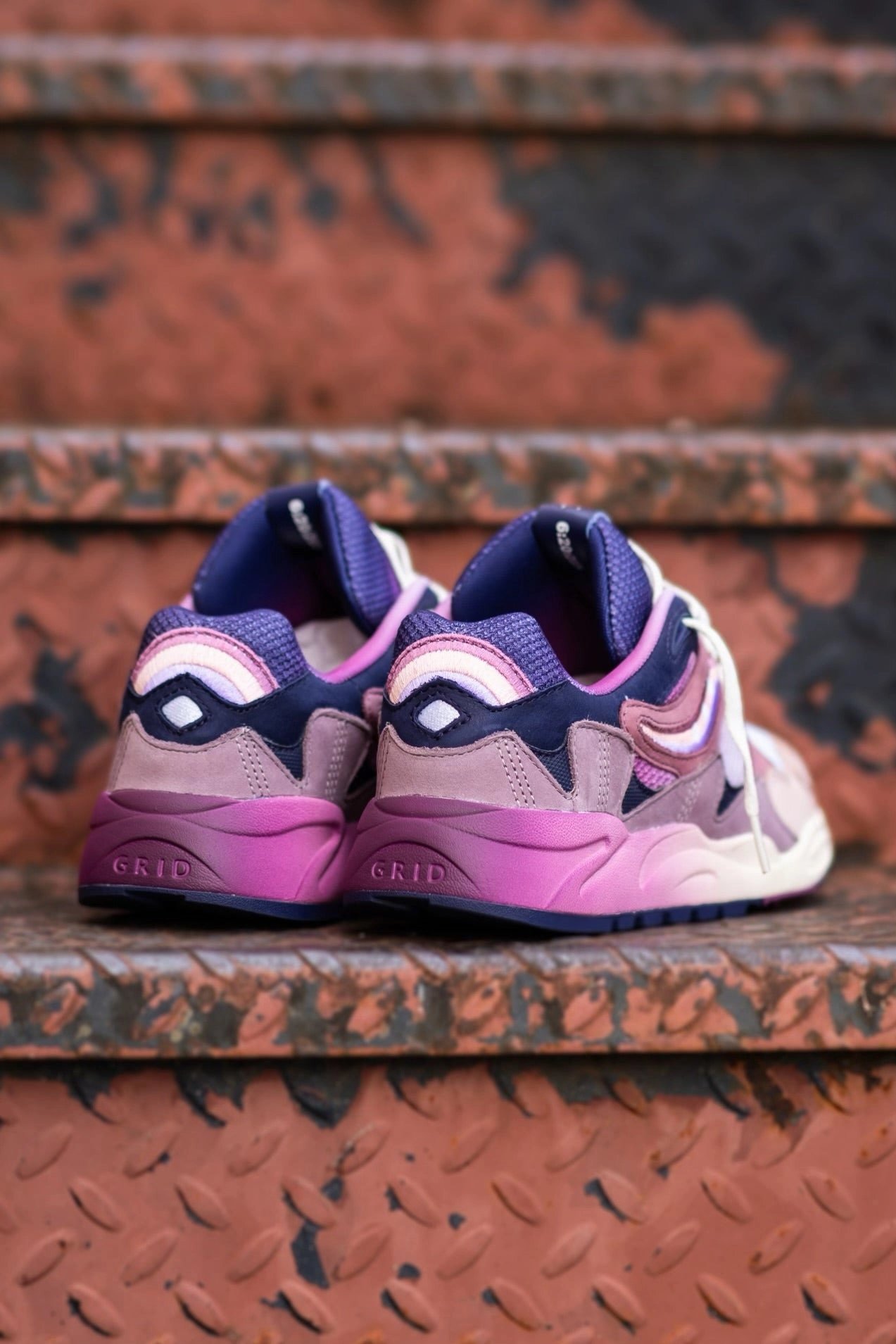 Mens Saucony Grid Shadow 2 Summer Solstice (Lilac/Blue) Wear Anytime Adjustable Straps