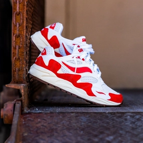 Mens Saucony Grid Shadow 2 (White/Red) Antibacterial Enhanced grip