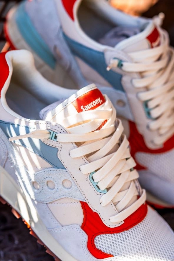 Step Focus Mens Saucony Shadow 5000 (Light Beige/Mint)